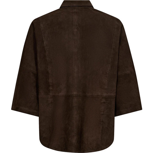 Depeche Tenna ruskinn skjorte / 51412 - Dusty brown