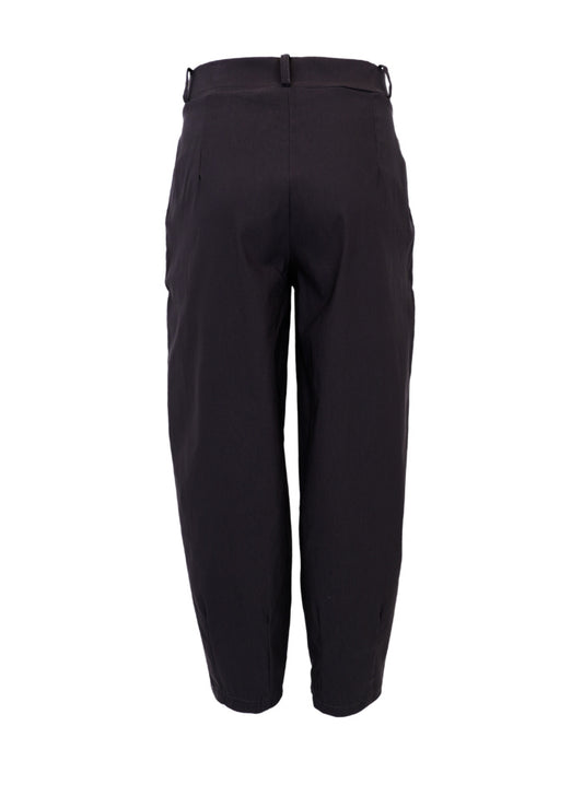 Black Colour Beverly Barrel Pant 41010 - Black