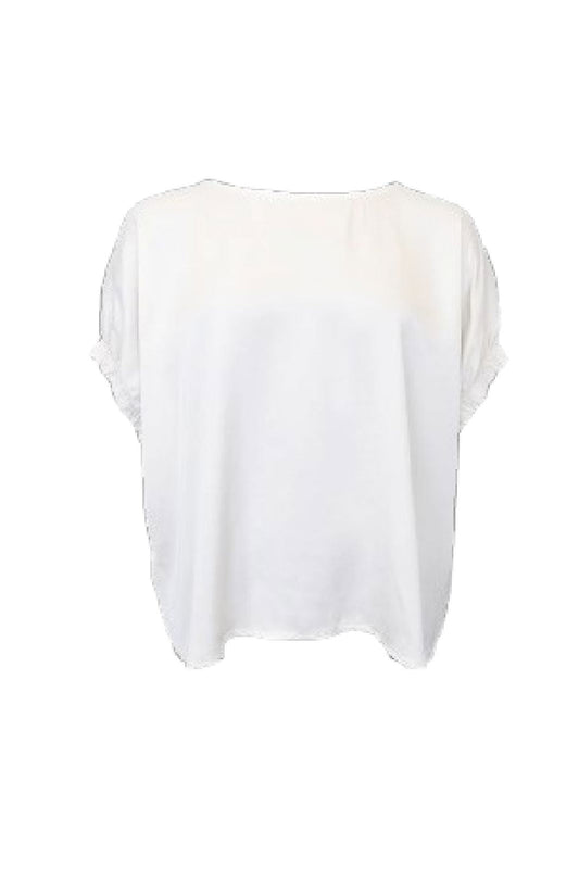 Black Colour Mabel Bluse Off white