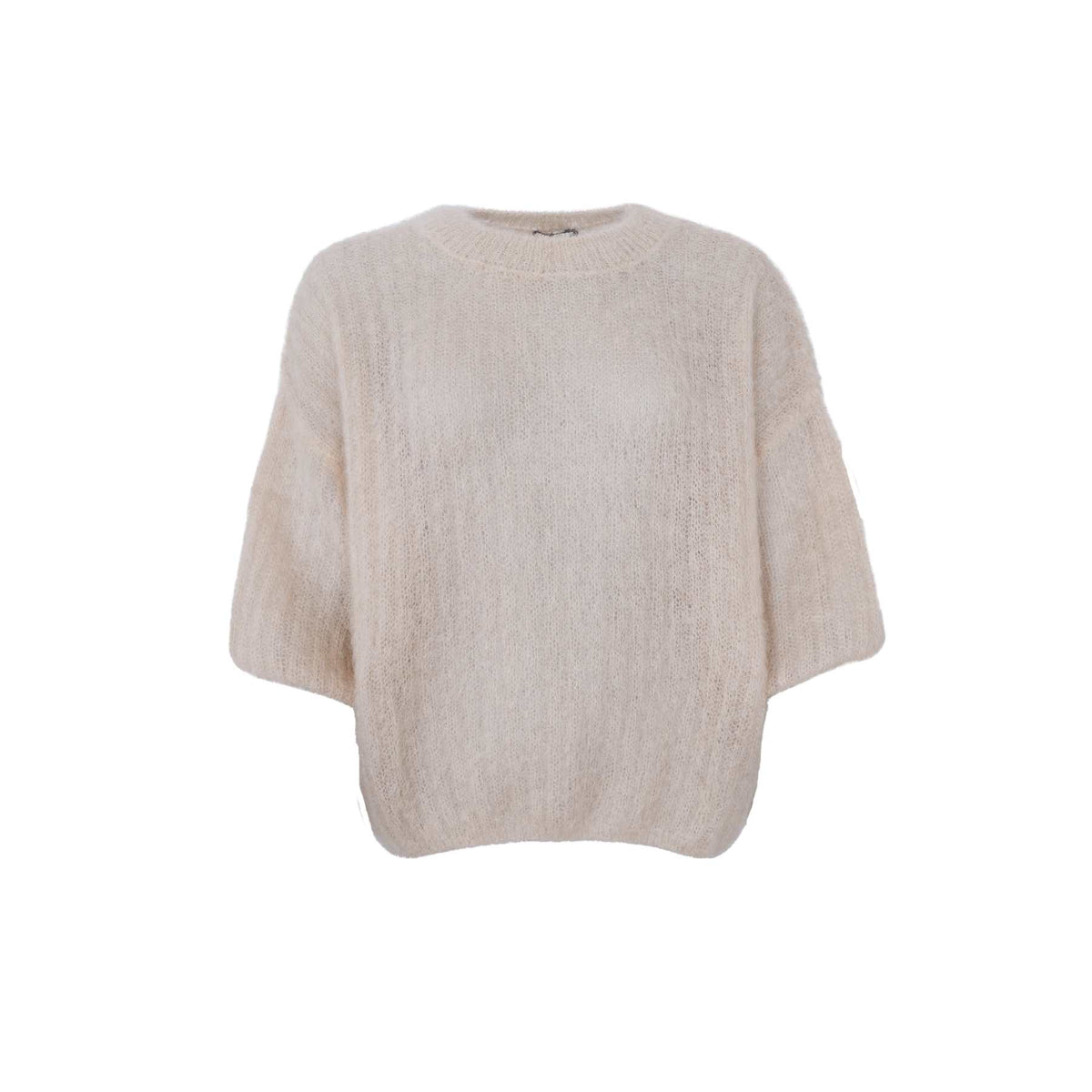 Black Colour Bjoerk S/S Jumper Latte