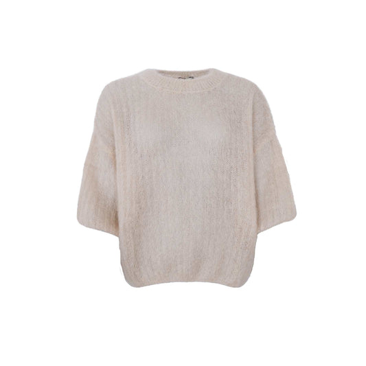 Black Colour Bjoerk S/S Jumper Latte