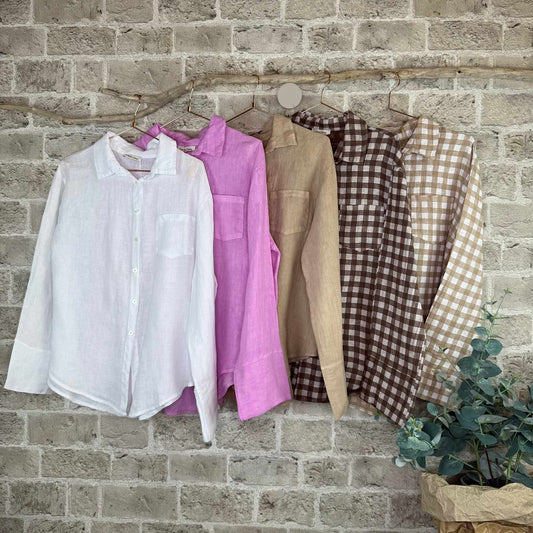 Cabana Living Fray Linbluse