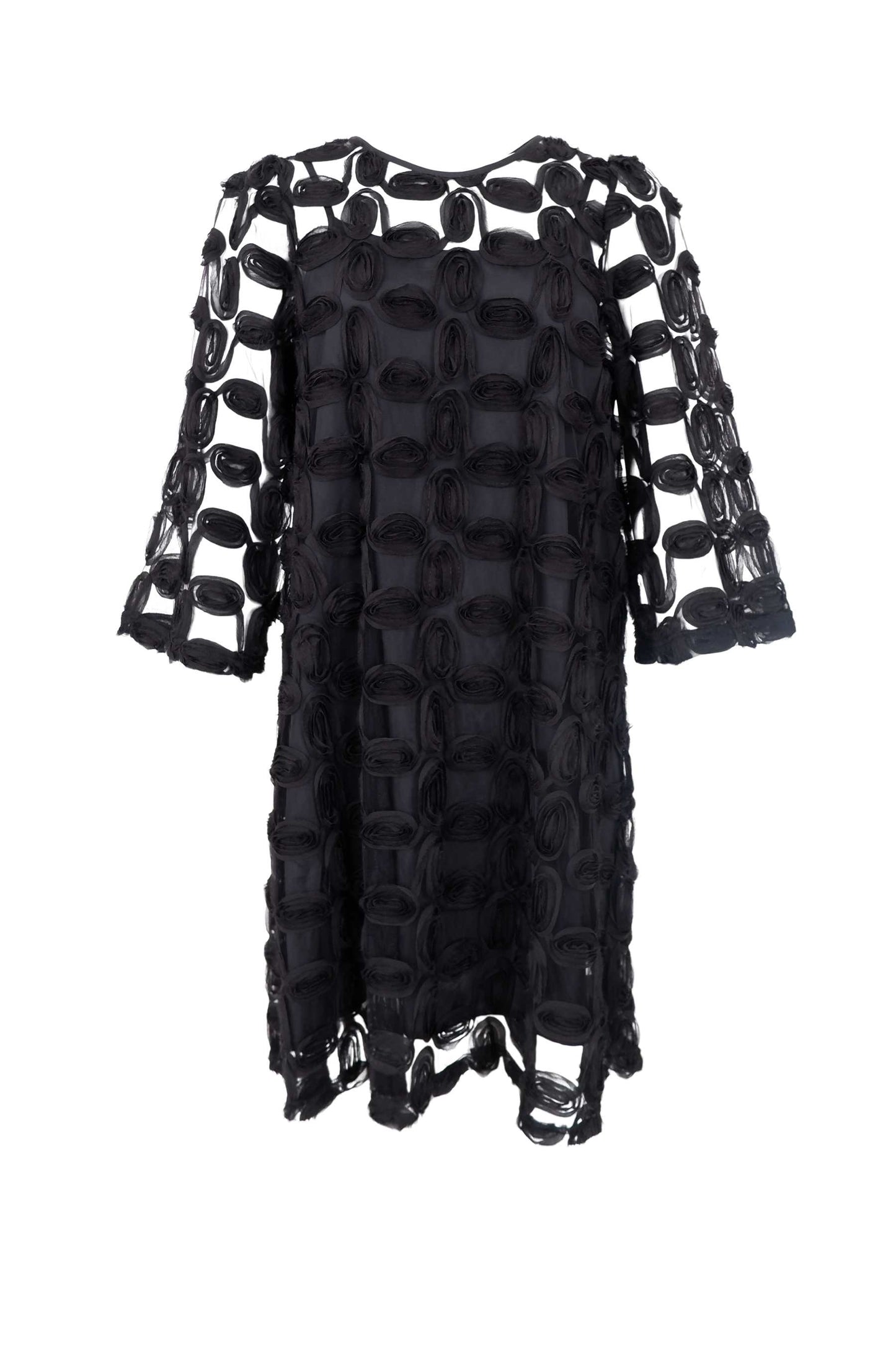 Black Colour Violet Kjole