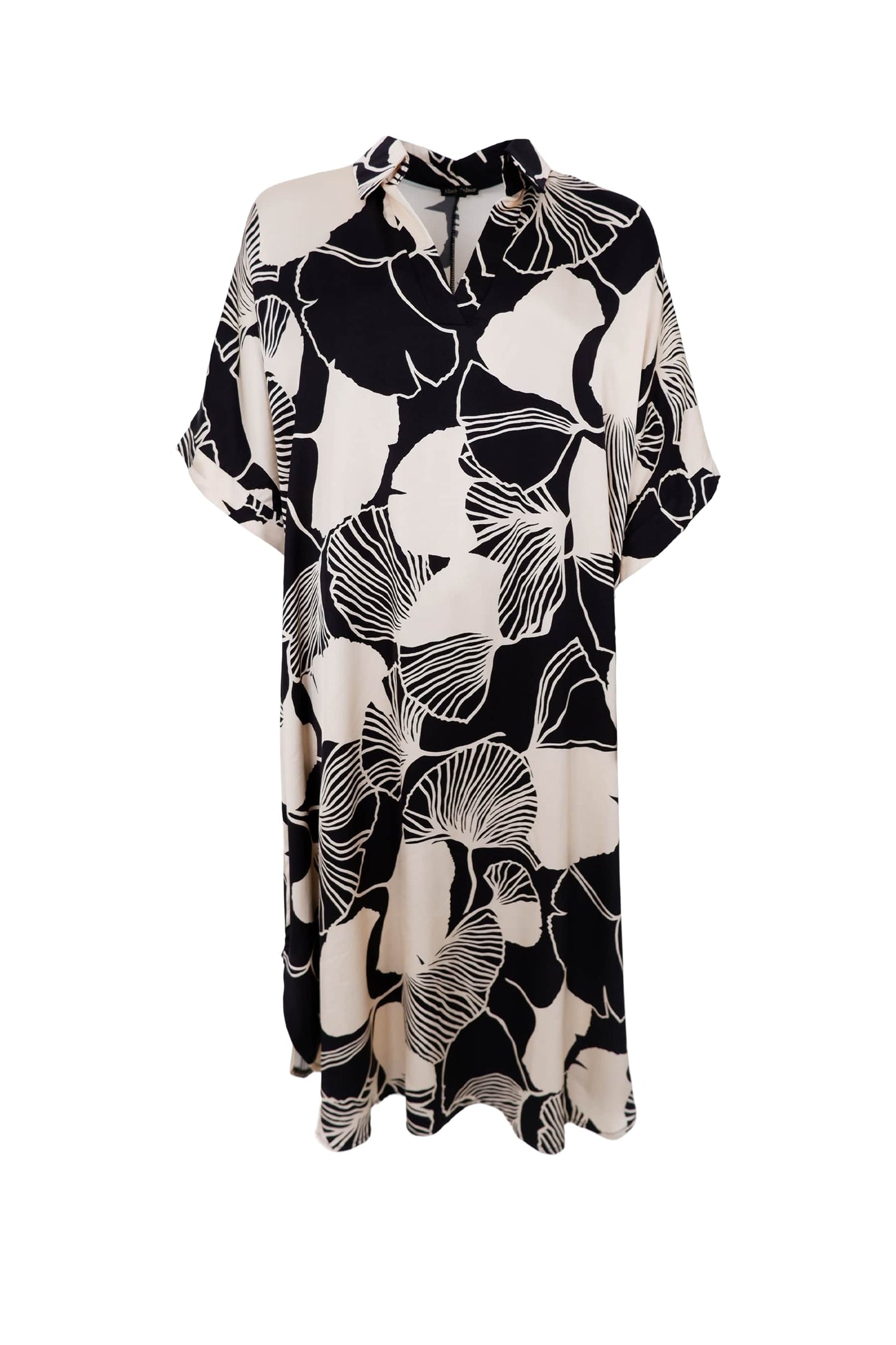 Black Colour Waterlily Kjole - Black Creme
