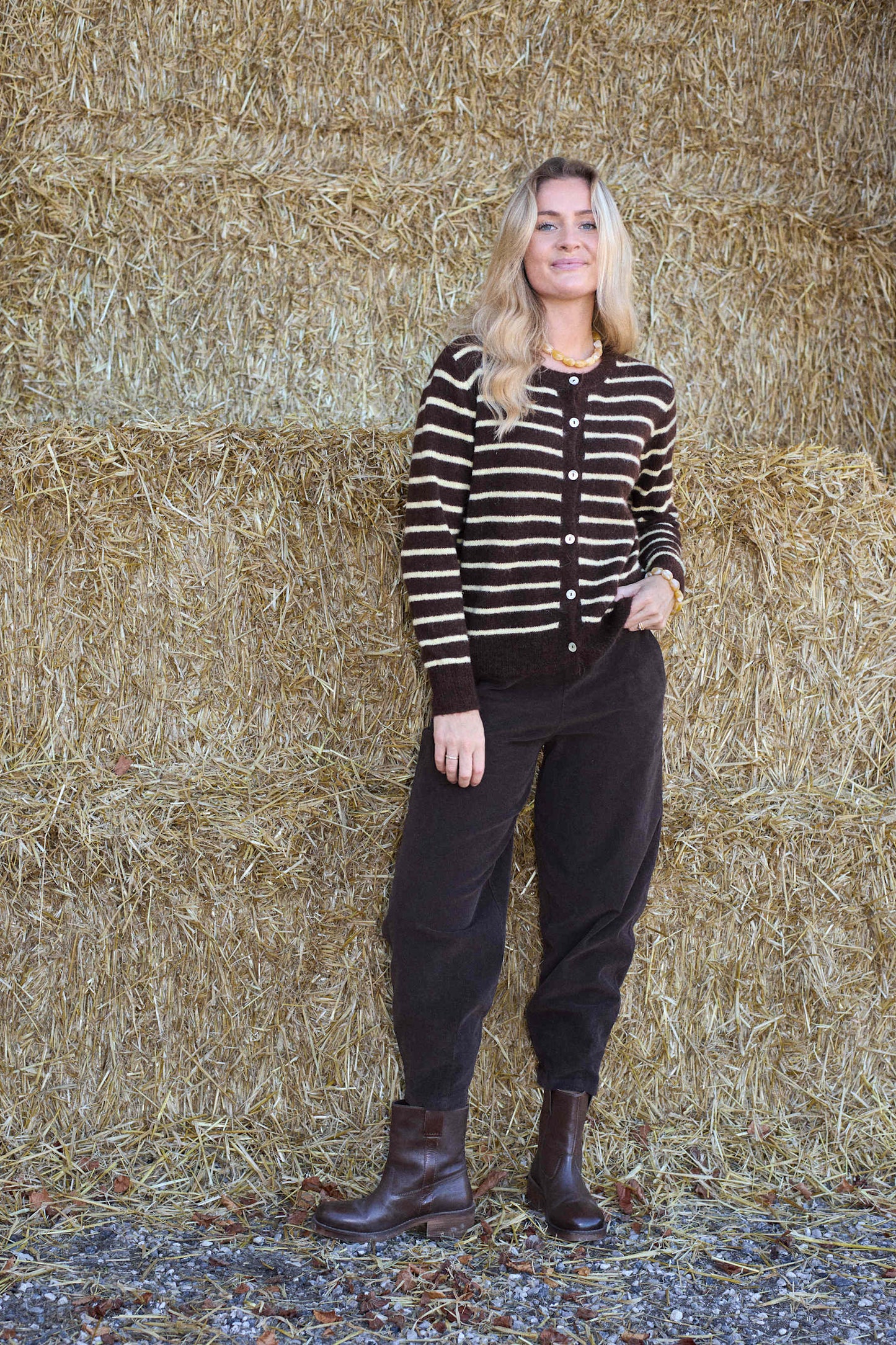 Black Colour Memphis Barrel Cord Pant 41026- Flere farger