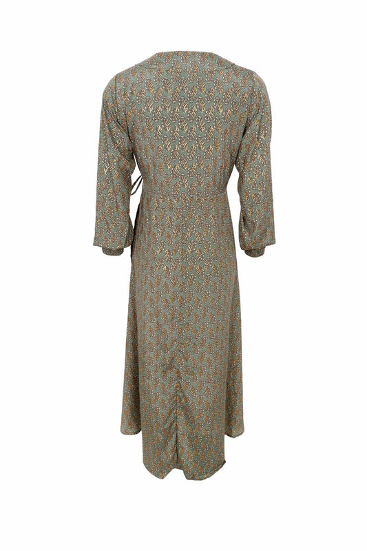Black Colour Luna Wrap Dress Grønn
