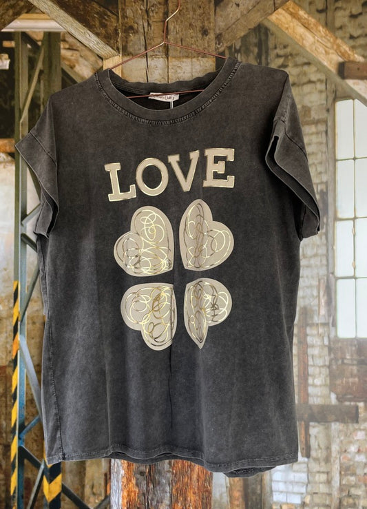 Cabana Living T shirt Maddy 8131 Love Black