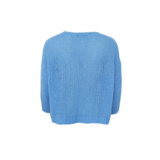 Black Colour Casey Cardigan Sky Blue