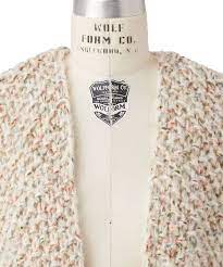 Les Tricots D`O Alpaca Cardigan - Off White Multi