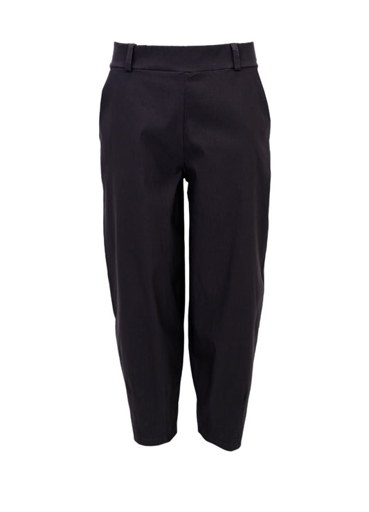 Black Colour Beverly Barrel Pant 41010 - Black