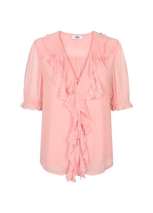 Moliin Charlotte bluse - Coral Blush