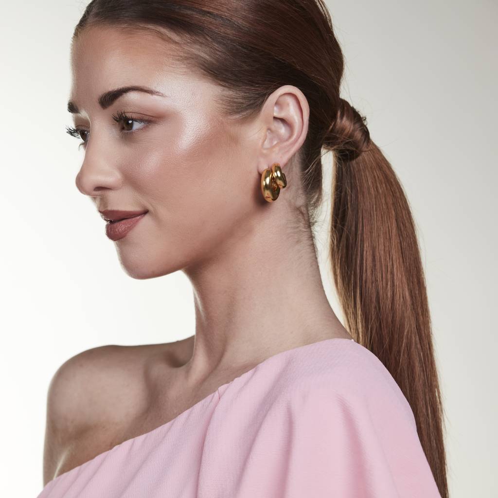 ByJolima Ivy Medium Hoop Gold