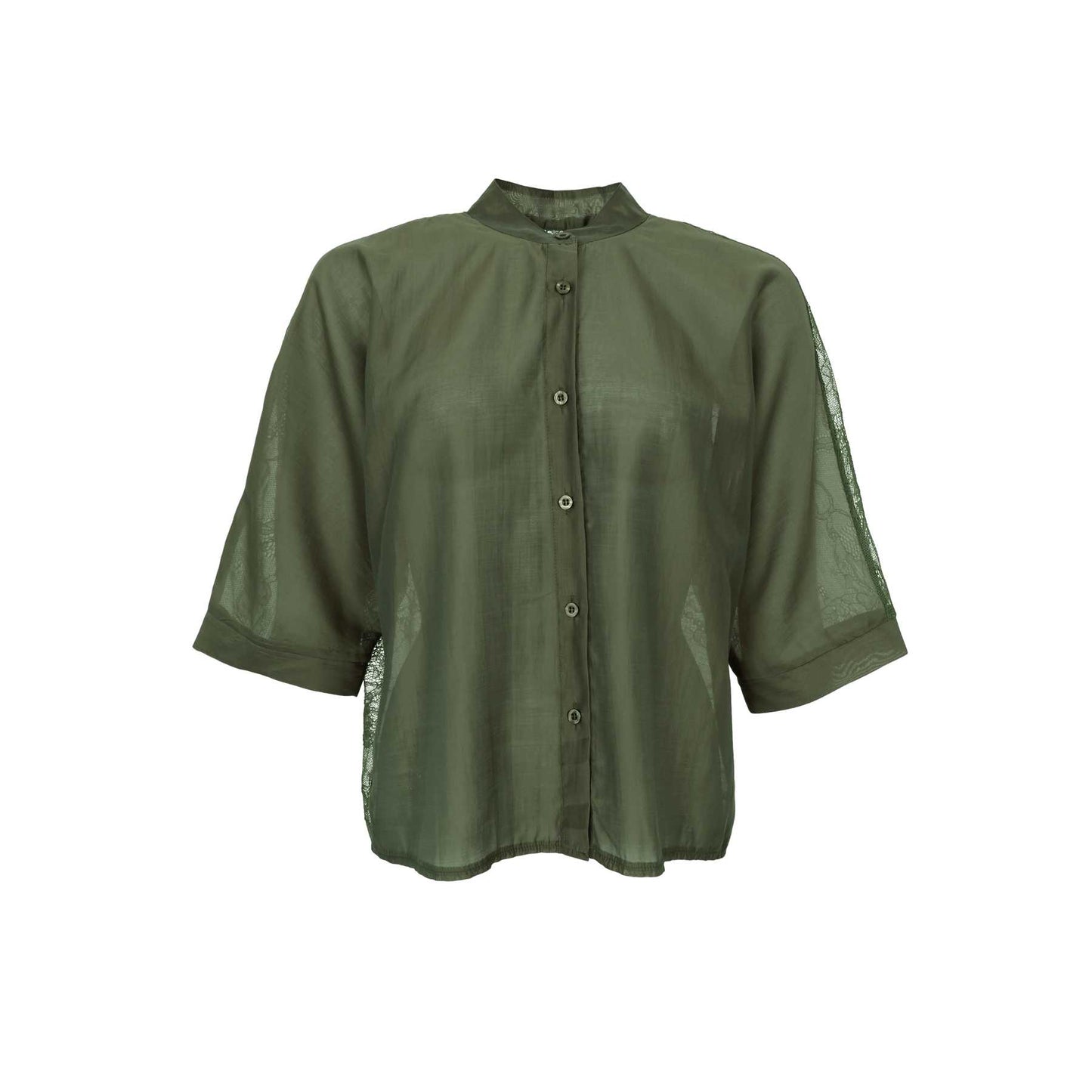 Black Colour Carla Bluse Army