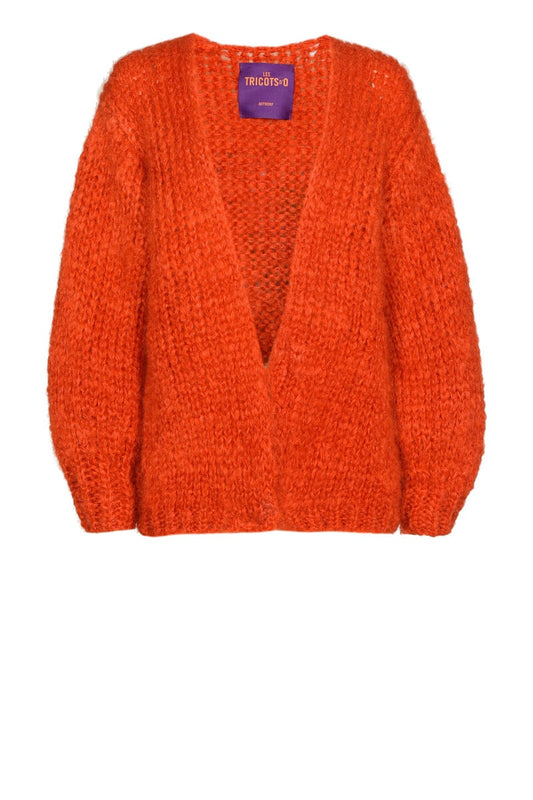 Les Tricots D`O Mohair Cardigan - Orange