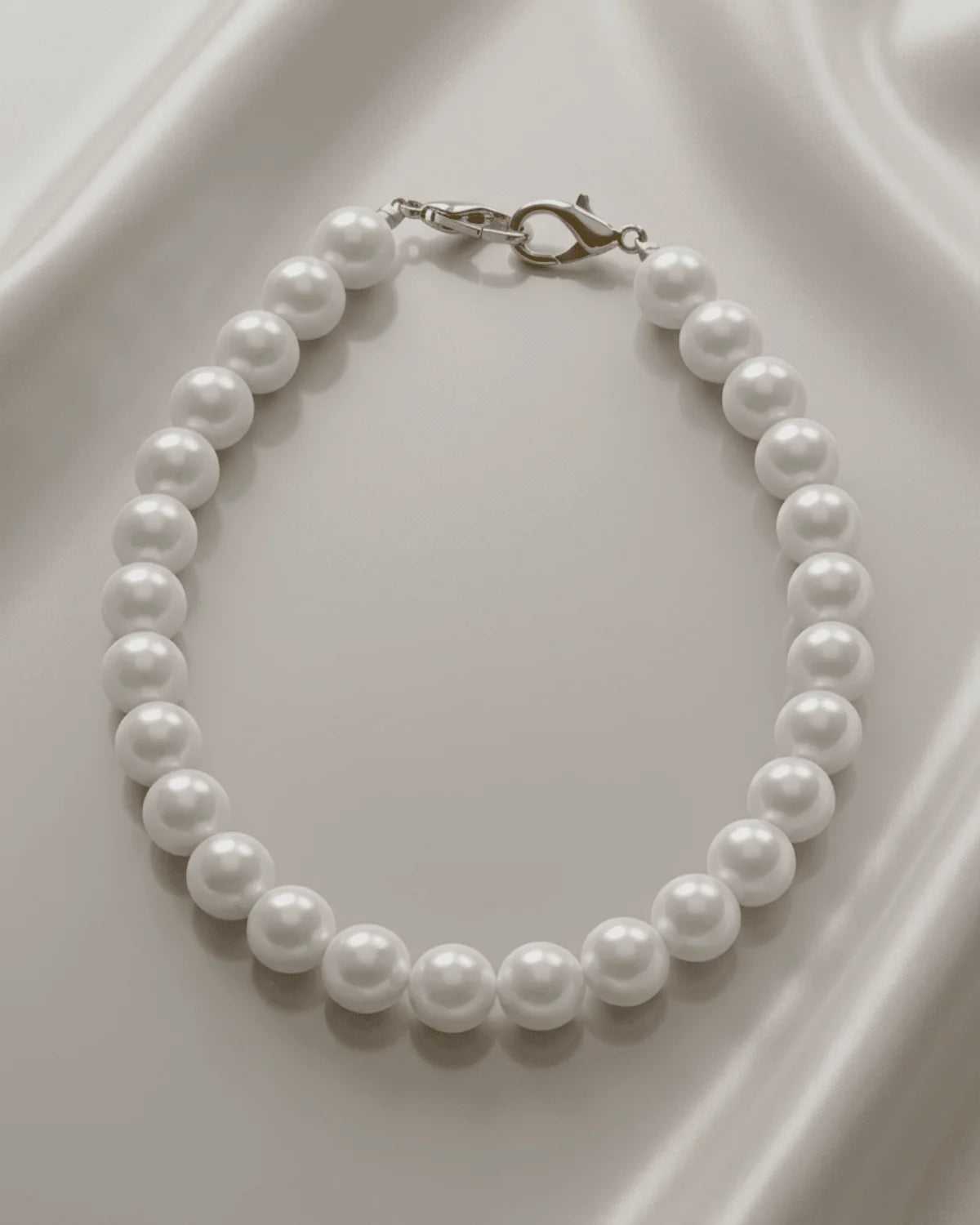 DNSKCopenhagen Lisa Short Statement Pearl 18 mm midjekjede 40 cm