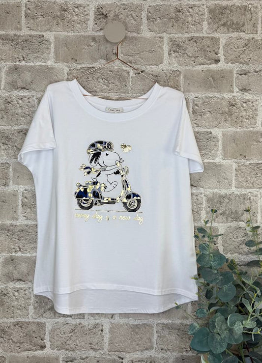 Cabana Living Snoopy Tee Blue