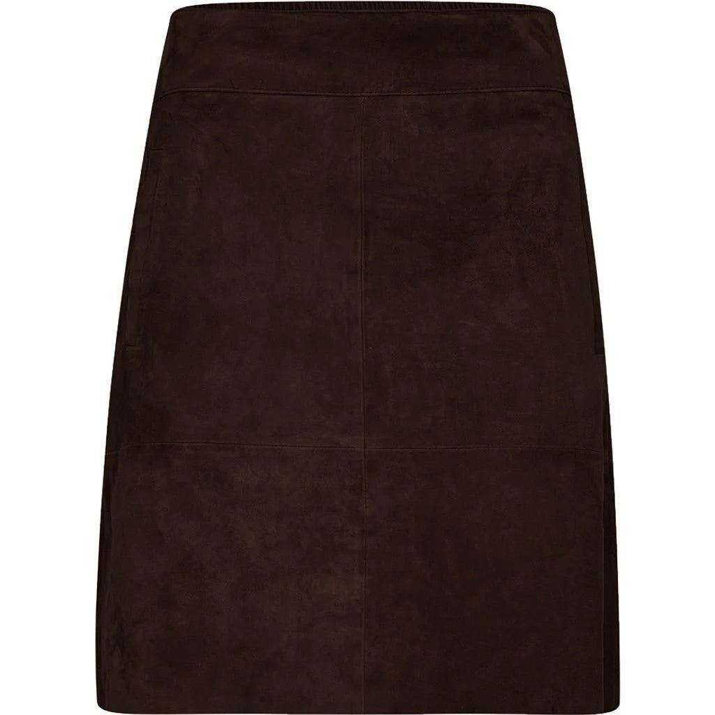 Depeche Lorina ruskinn Skirt / 51390 - Dusty brown