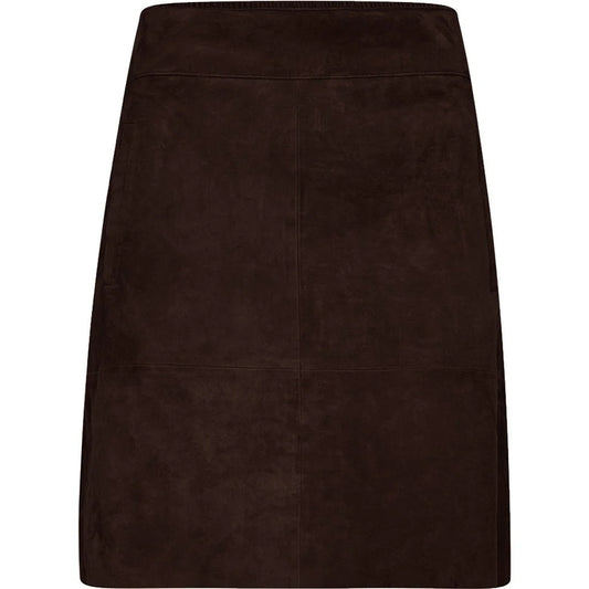 Depeche Lorina ruskinn Skirt / 51390 - Dusty brown