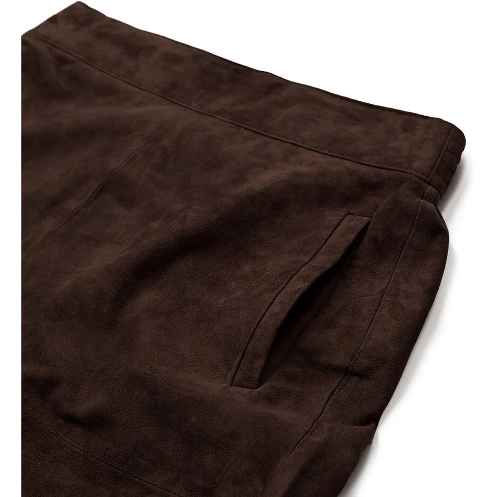 Depeche Lorina ruskinn Skirt / 51390 - Dusty brown