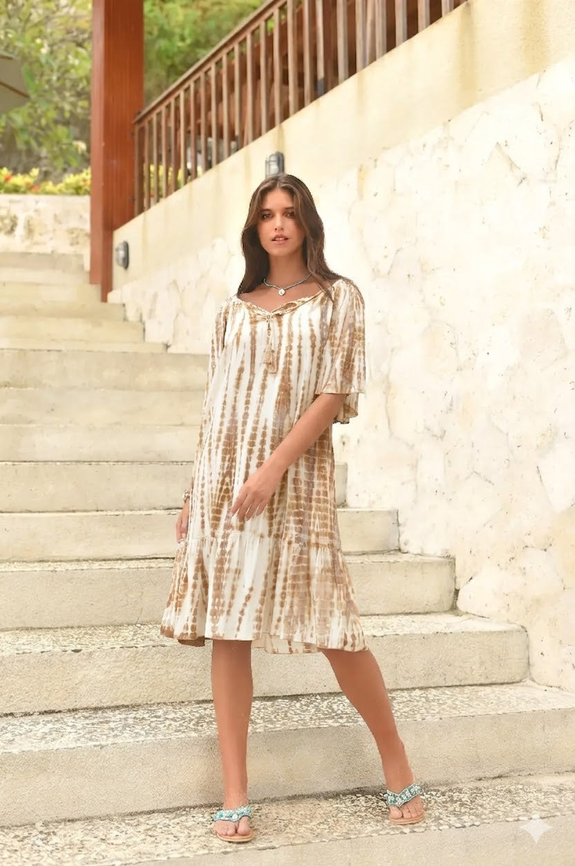 Hot Lava Mae Dress Moonstone Earth