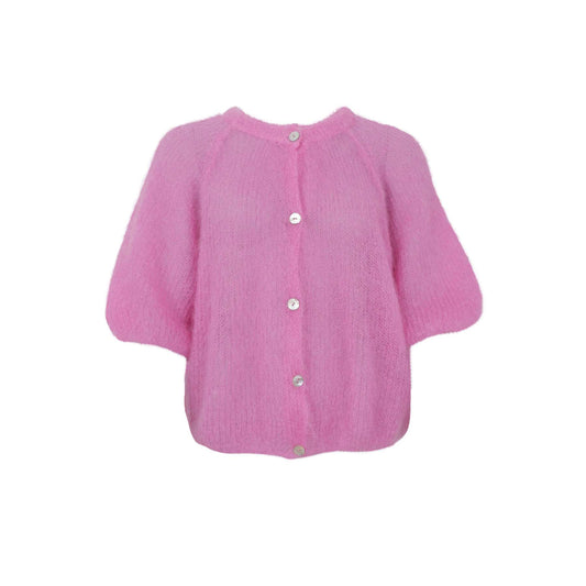 Black Colour Bjoerk Patent Cardigan Rosa