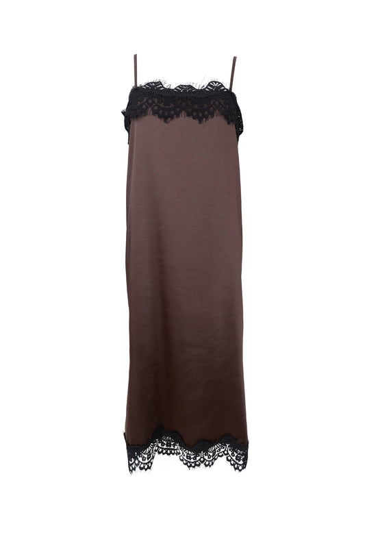 Black Colour Evie Dress Brown