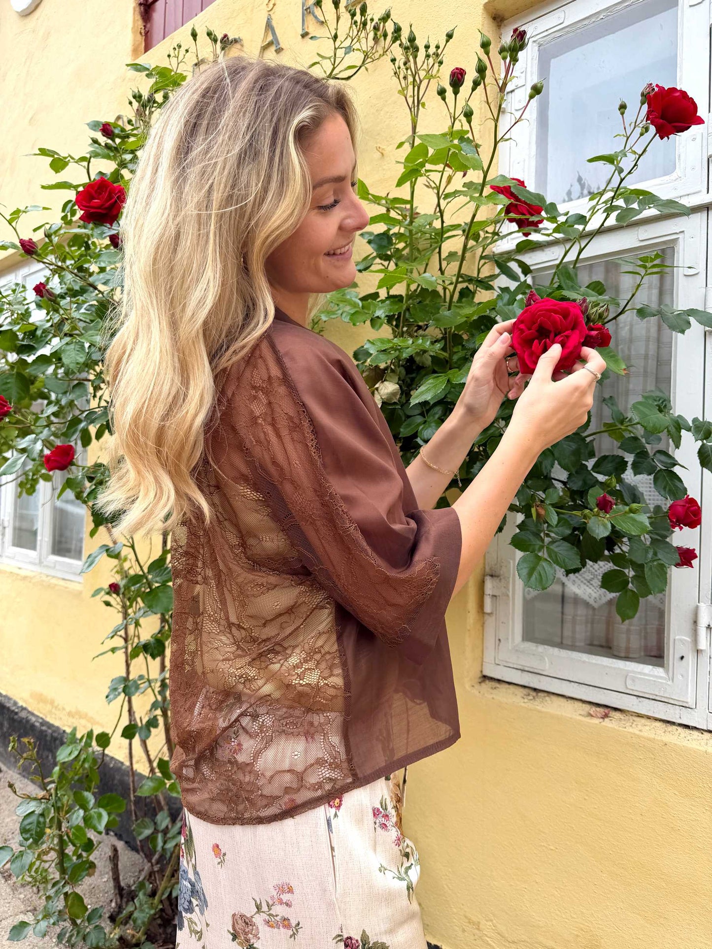 Black Colour Carla Bluse Hazelnut