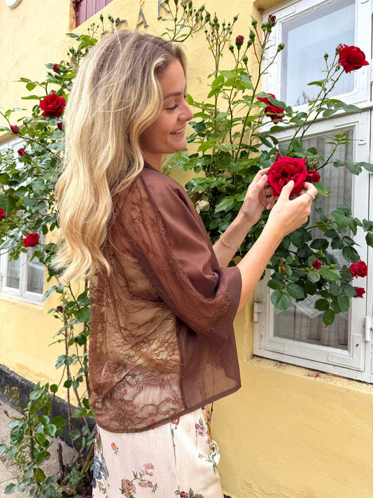 Black Colour Carla Bluse Hazelnut