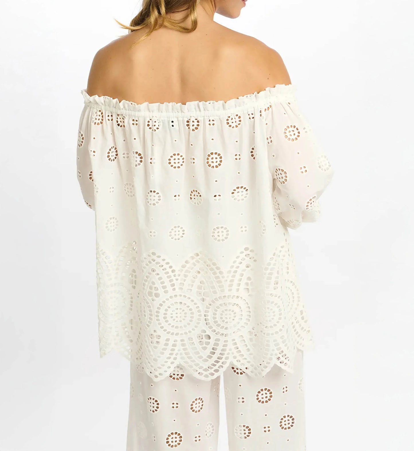 Miss June Opaline Bluse Hvit
