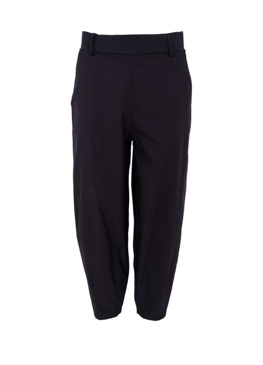 Black Colour Beate Barrel Pant Black
