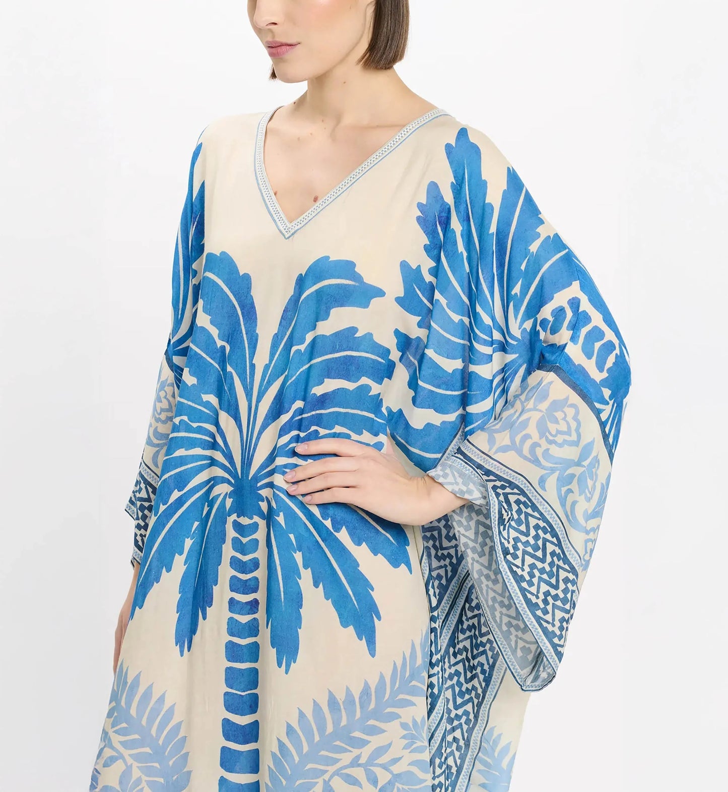 Miss June Rhoda Caftan Blue