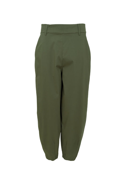 Black Colour Beate Barrel Pant Grønn – bukse fra Black Colour hos Den Lille Sorte