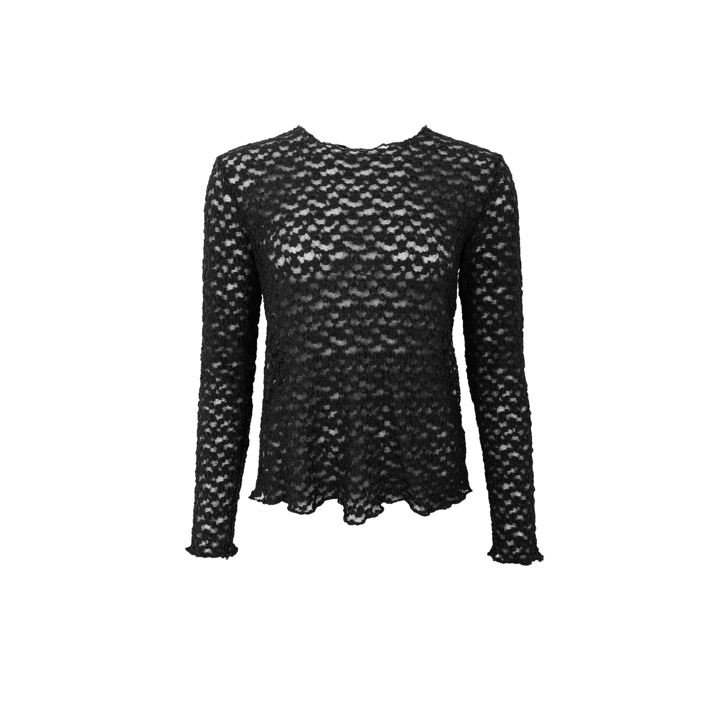 Black Colour Blair Lace Blouse