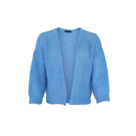 Black Colour Casey Cardigan Sky Blue