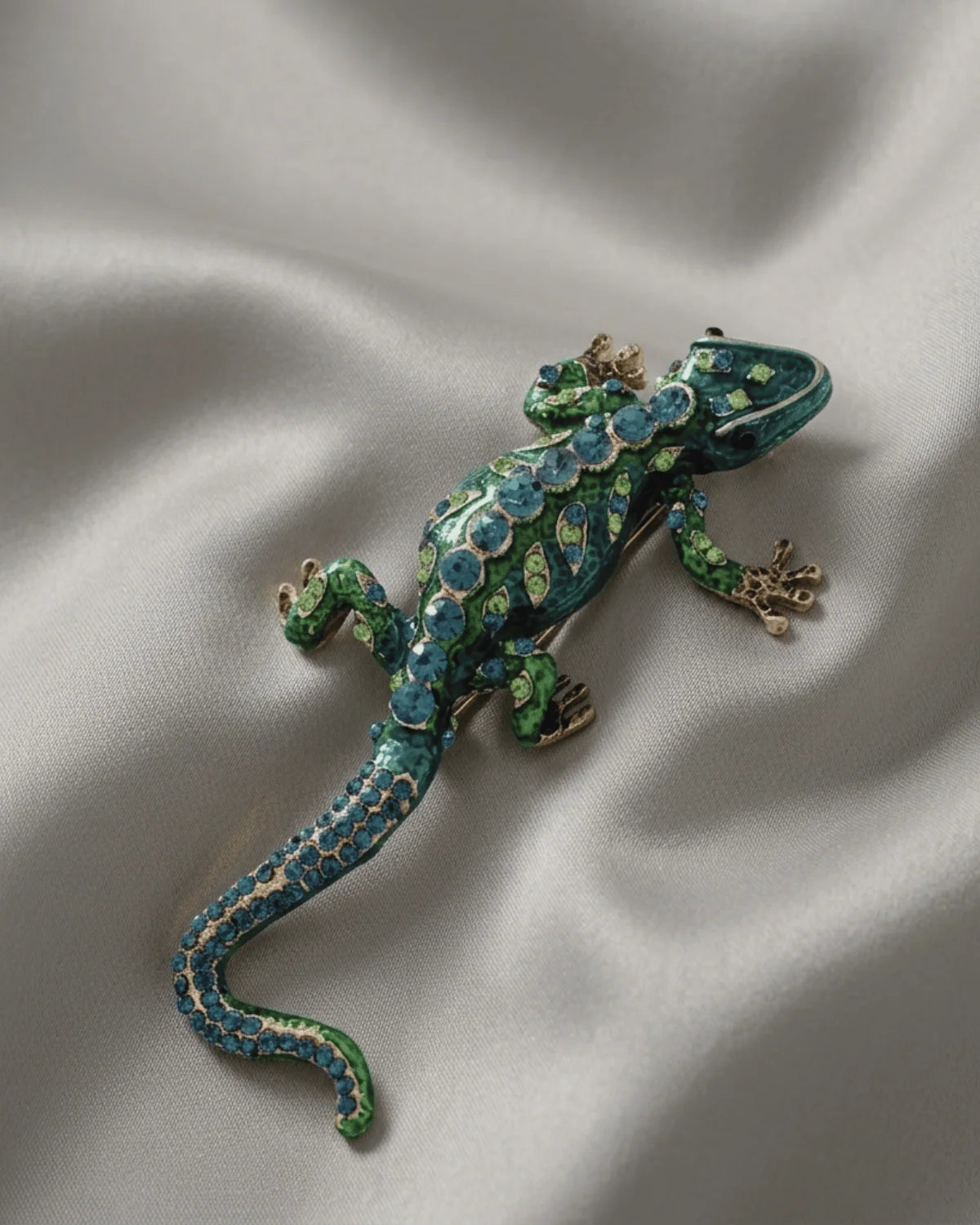 DNSKCopenhagen Salamander Brosje Grønn