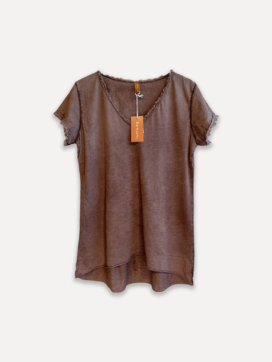 Reunion V-Classic T-shirt Espresso
