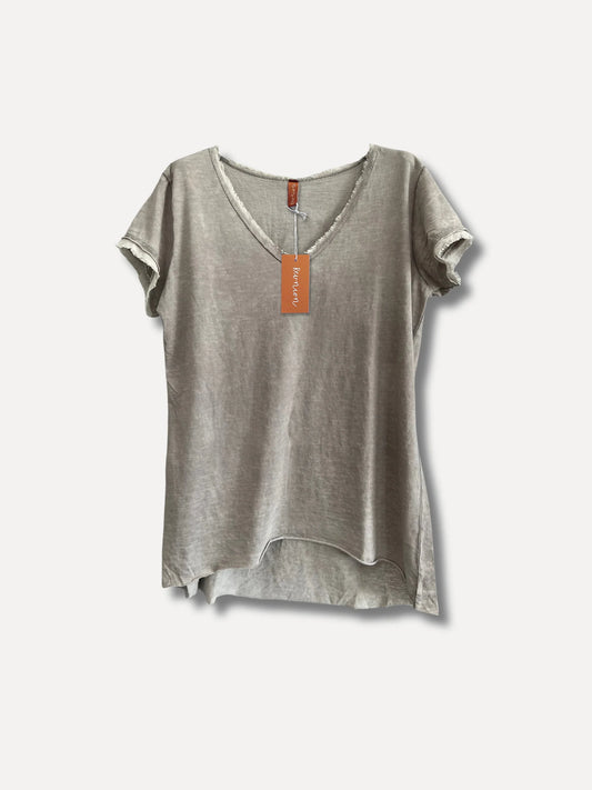 Reunion V-Classic T-shirt Taupe