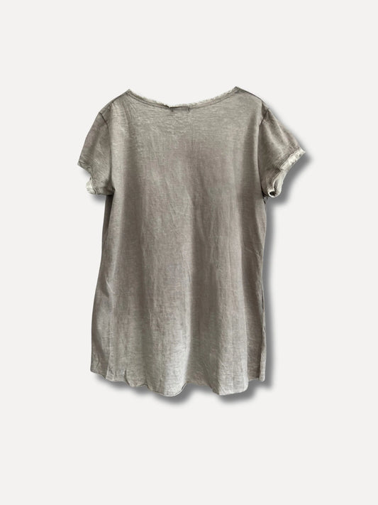 Reunion V-Classic T-shirt Taupe