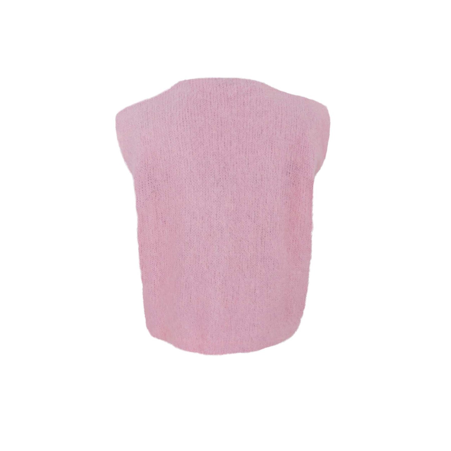 Black Colour Bjoerk Strikkevest Rosa