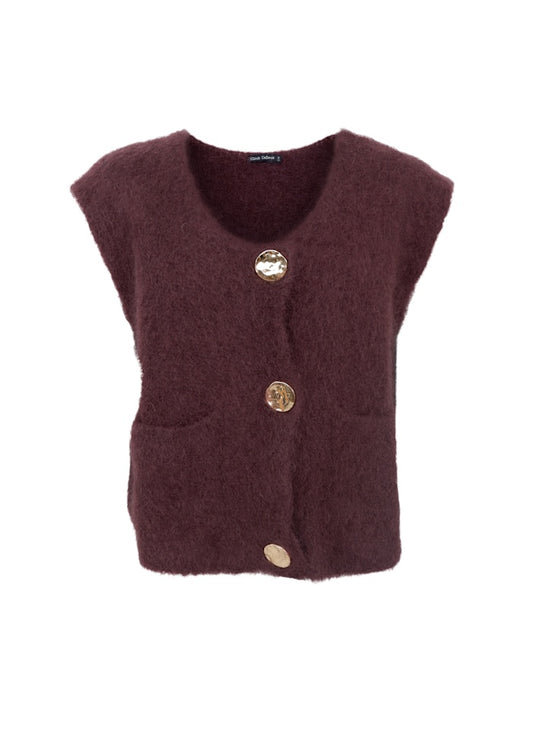 Black Colour Bjoerk Knitted Vest  1217 Flere farger