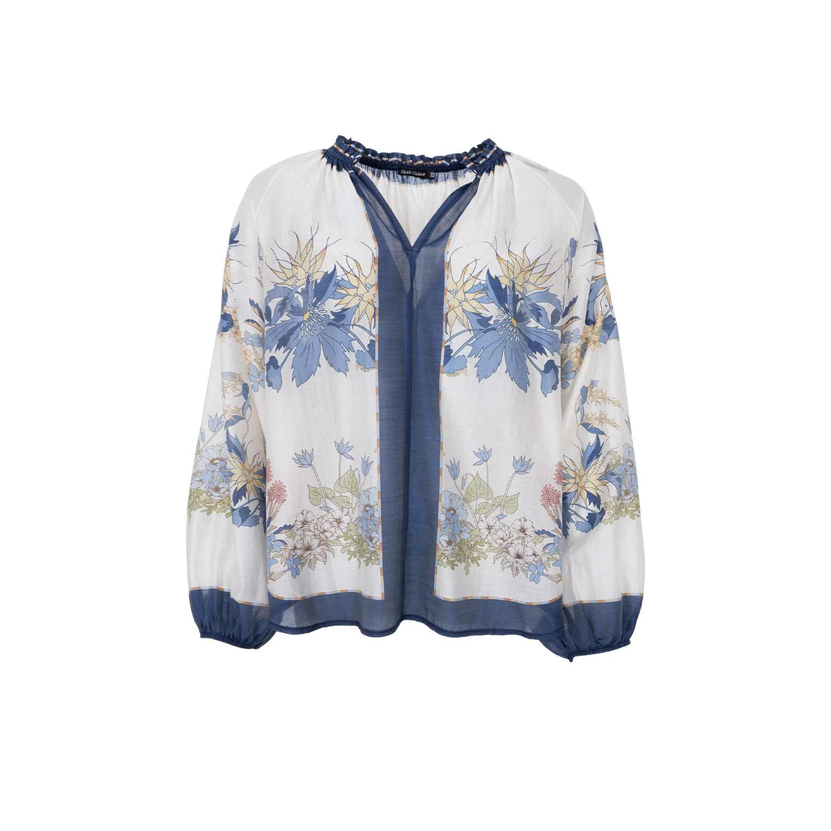 Black Colour Belis Blouse Navy