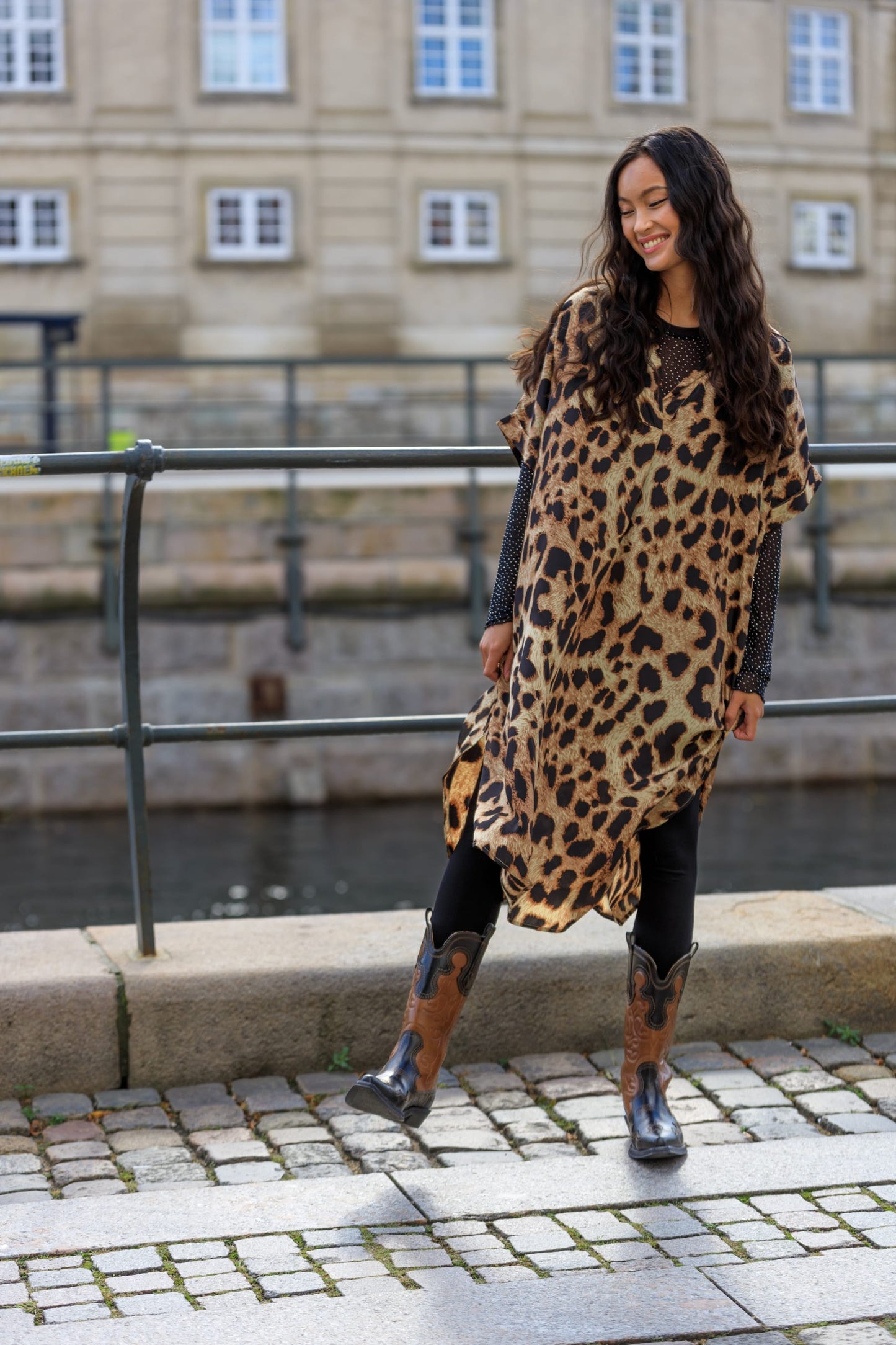 Black Colour Alexis Mesh Bluse Black