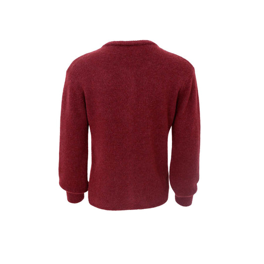 Black Colour Bella Knit Cardigan 1205 - Burgunder