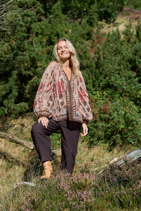 Black Colour Rosewood Blouse