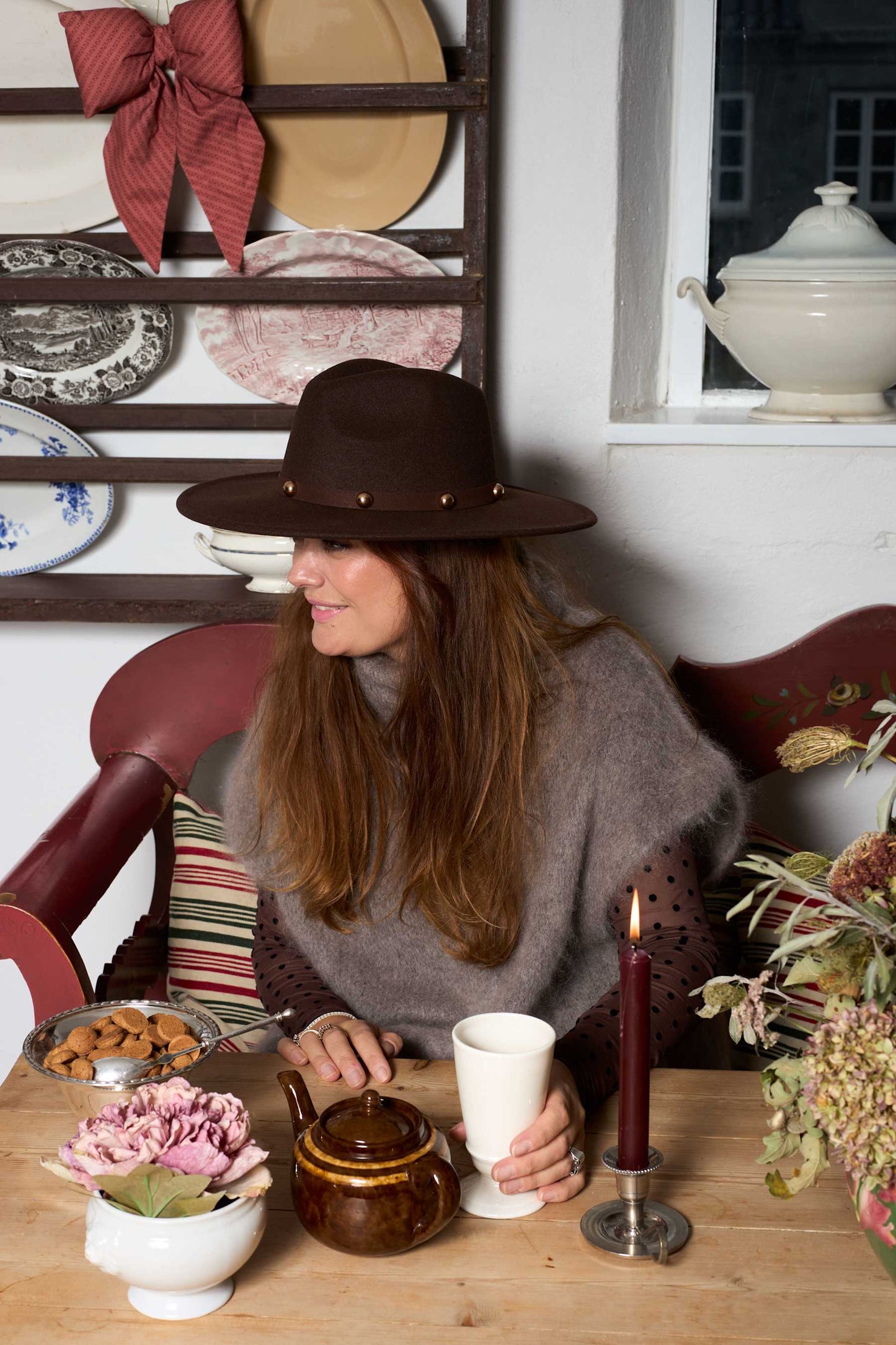 Black Colour Caroline Cowboy Hatt