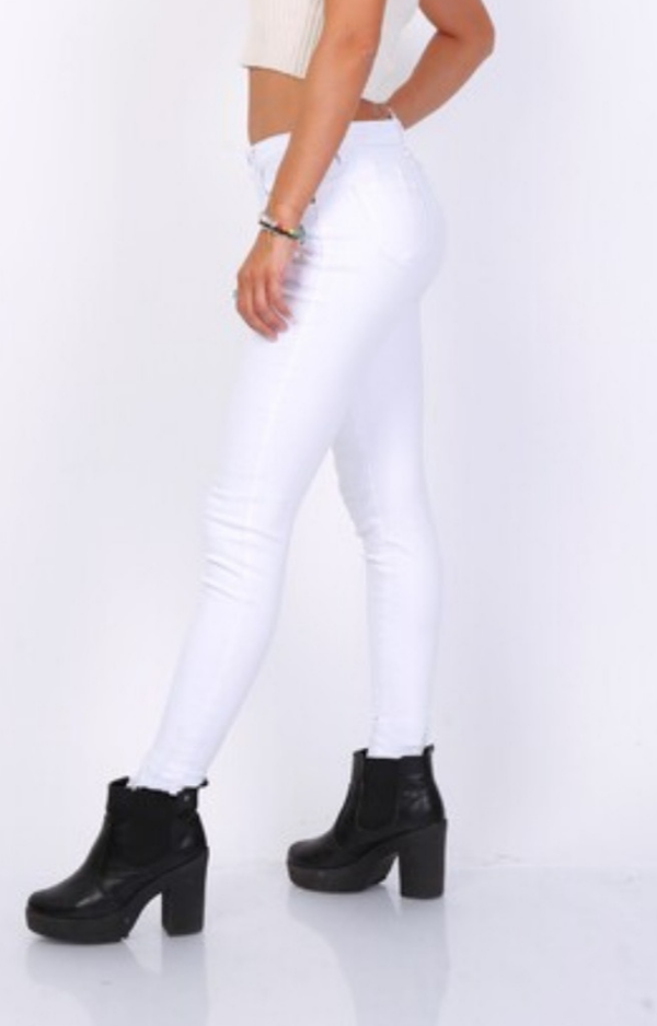 Florence Jeans White