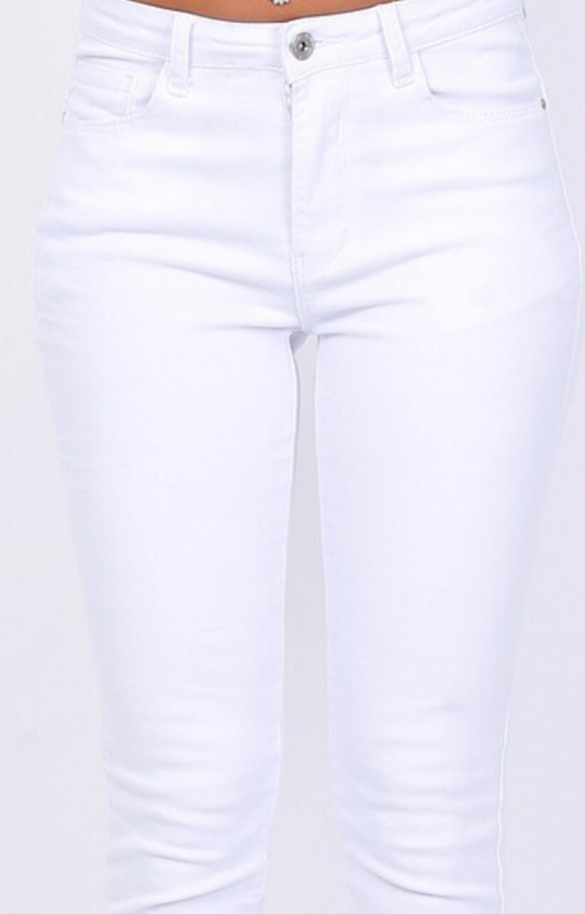 Florence Jeans White
