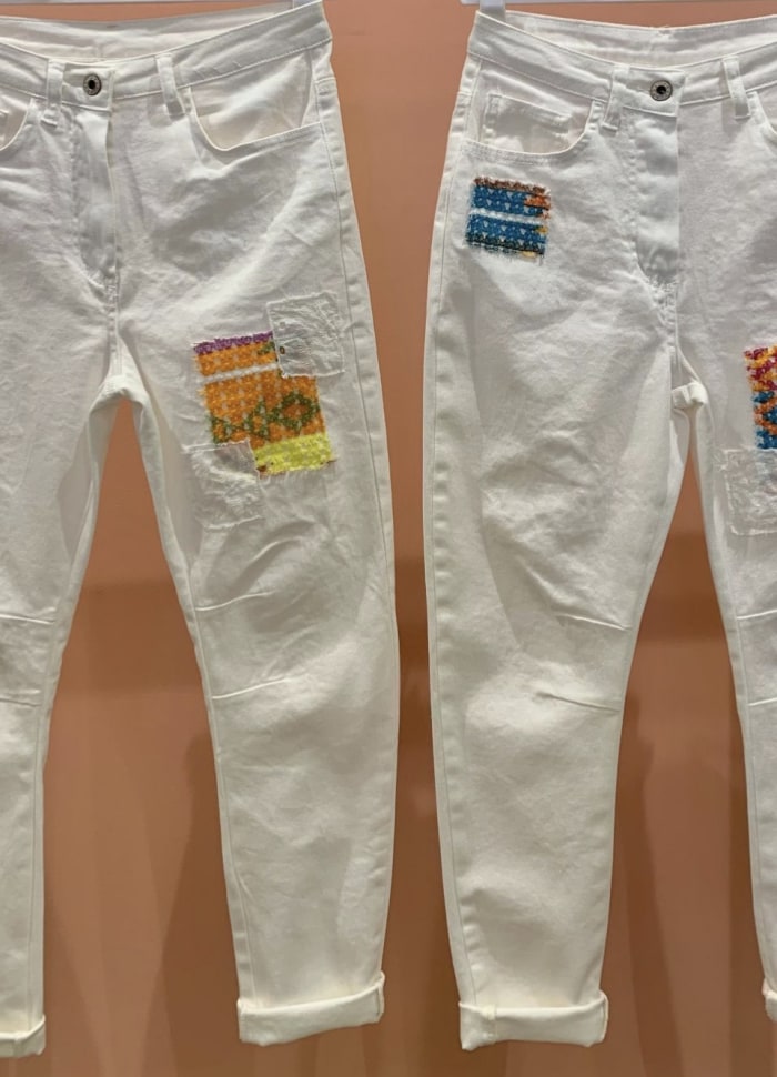 Cabana Living Patch Jeans Off white